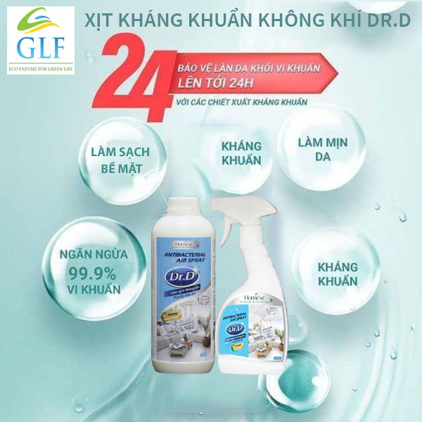 Xịt kháng khuẩn không khí Dr.D