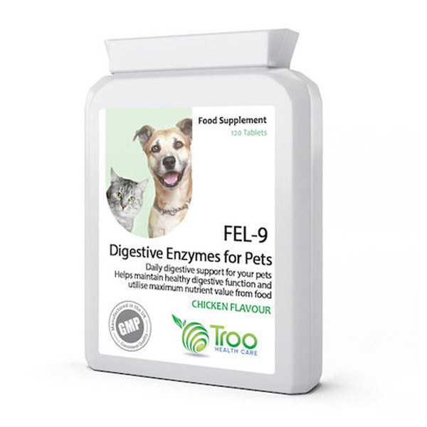 Fel-9 Digestive Enzymes for Pets  (120 Tablets)