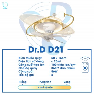 QUẠT ION ÂM DR.D MODEL D21